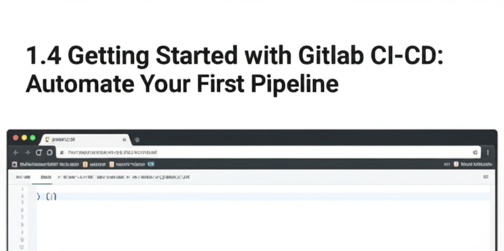 1.4 Getting Started with GitLab CI-CD: Automate Your First Pipeline