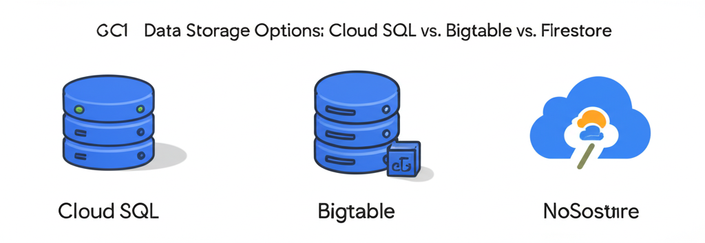 4.1 Data Storage Options: Cloud SQL vs. Bigtable vs. Firestore